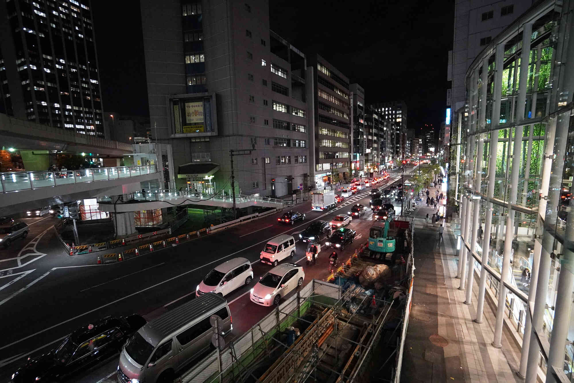 渋谷の夜景 広角レンズ「10mm」